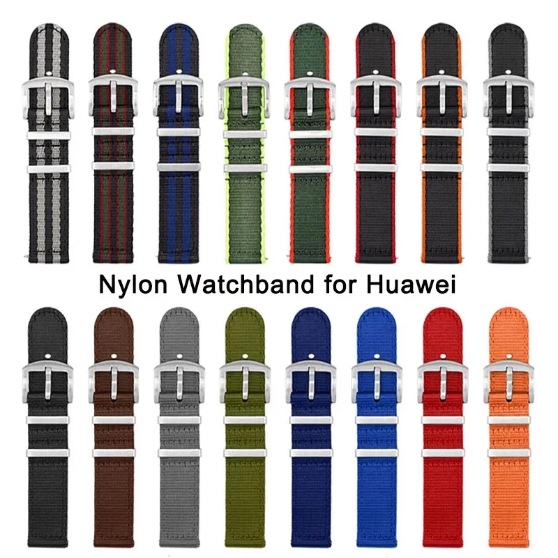 18mm 20mm 22mm 24mm Nylon Watch Strap Quick Release Cancas Watch Band Universal Women Men Bracelet Sport Wristband