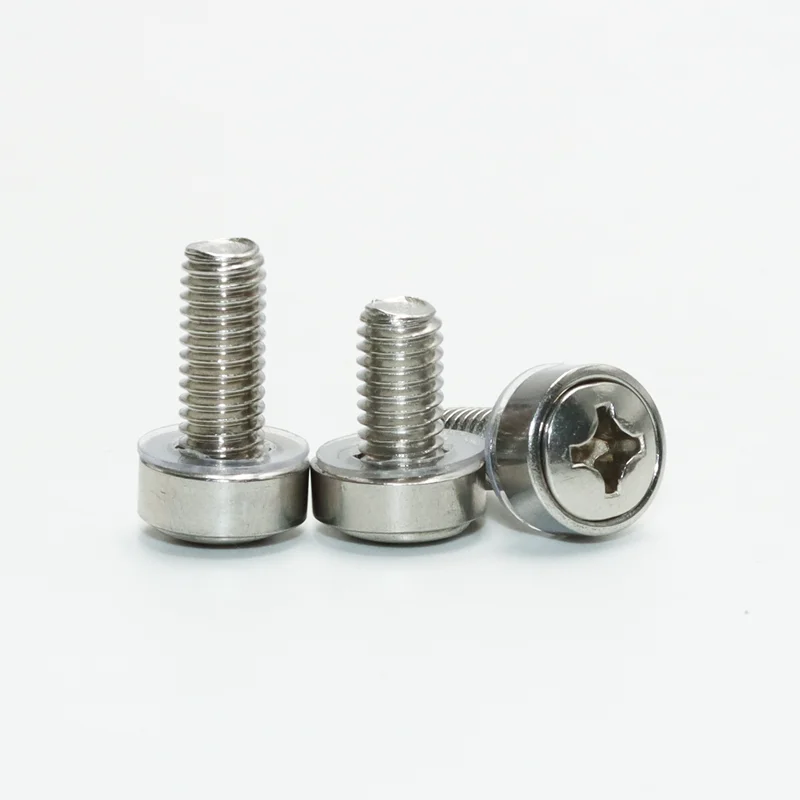 20 Stück/Set Schrankschraube 304 Edelstahl M5x16 M6x16mm Rackmontage Käfigmutter Bolzen und Unterlegscheibe für Netzwerkserver-Chassis-Router – Detail 3