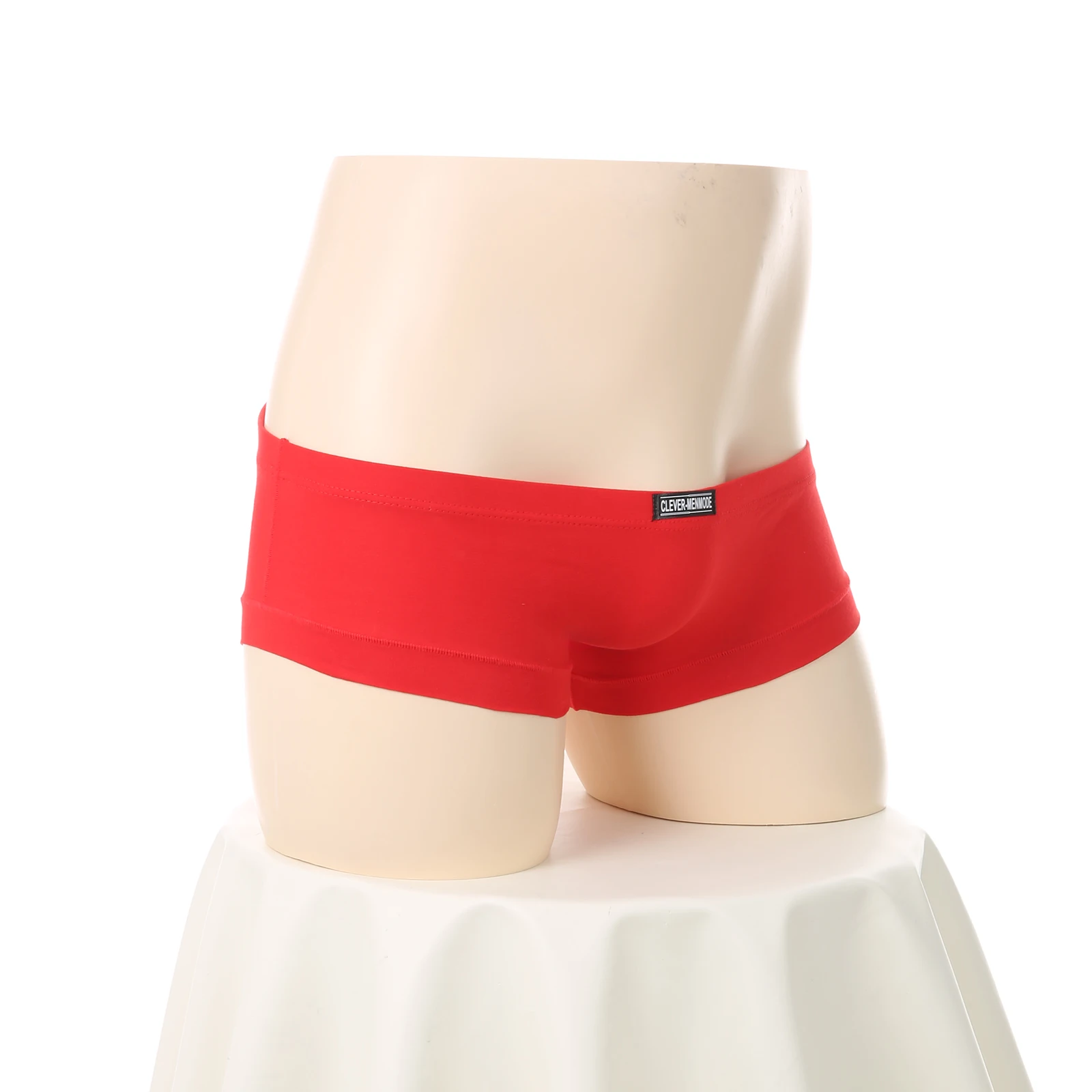 Men's Cotton Underwear Low-rise Mini Boxer Shorts Slim Underpants Very Low-rise Breathable Boxers Man Solid Color Lingerie - Image 4