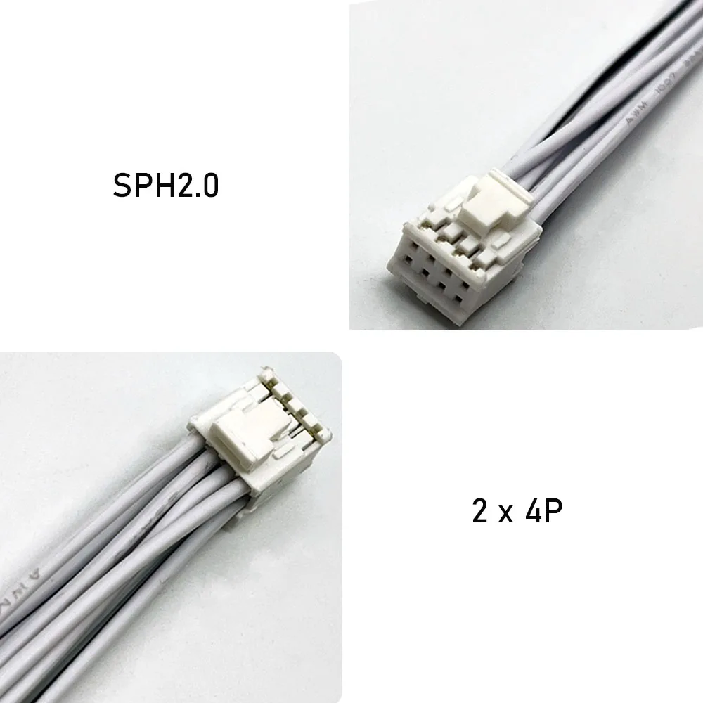 8-Pin SPH 2,0mm Abstand 2*4 Doppelreihiger Anschlussklemmenblock Elektronischer Kabelbaum für Android-Headunit CAN-Bus-Box UART-Verkabelung – Detail 3