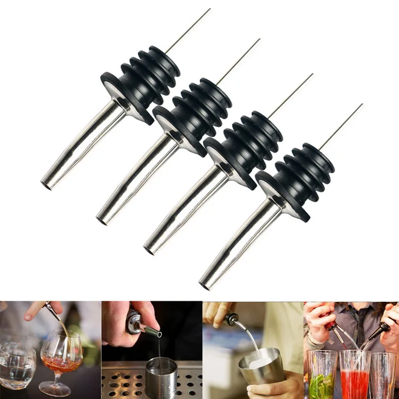 

3/2/1pcs Stainless Steel Wine Bottle Pourer Liquor Spirit Pourer Oil Cork Bartender Wine Accessories Bar Accessories Wine Pourer