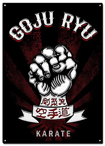 

Goju Ryu Karate Metal Tin Signs,Martial Arts Colorfast Posters, Decorative Signs, Wall Art, Home Decor - 8X12 Inch (20X30 cm)