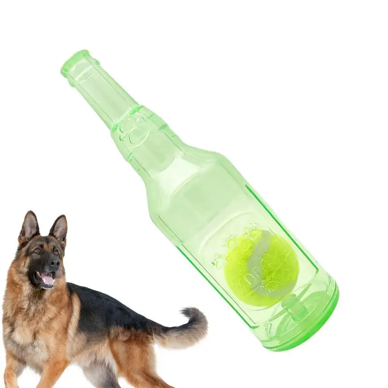 

Interactive Dog Toy Creative Puppy Squeaky Toy Funny Bottle With Ball Toy Pet Accessories Dog Toy Water Bottle Cruncher For