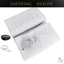 10% Silver Fiber Earthing Bed Sheet Antistatic Health Protection Queen Size Fitted Sheet Grounded Release Static Antibacterial