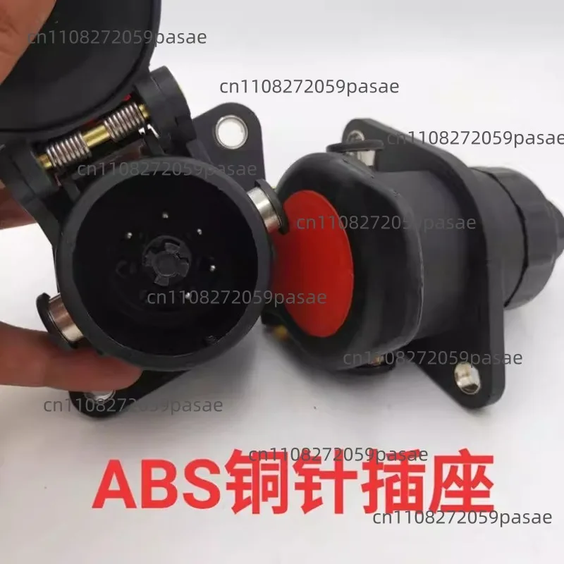 ABS Semi-Trailer Connection Cable Five-Core Spiral Cable Assembly Trailer Cable EBS Seven-Pin Plug and Socket