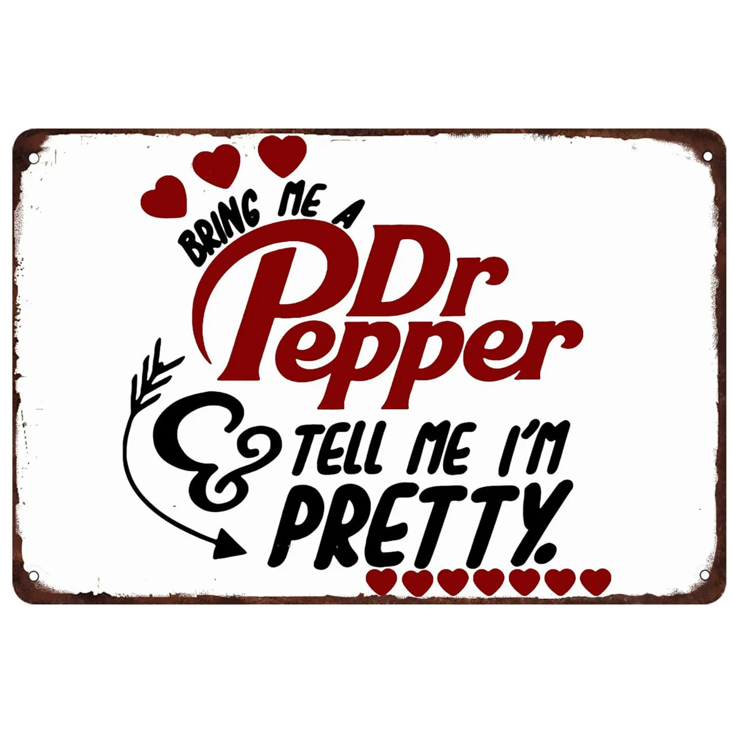 Dr. Pepper Cola Metal Tin Signs Wall Art Posters Plaque Vintage Iron Painting Decoration for Man Cave Home Cafe Garage Club Bars