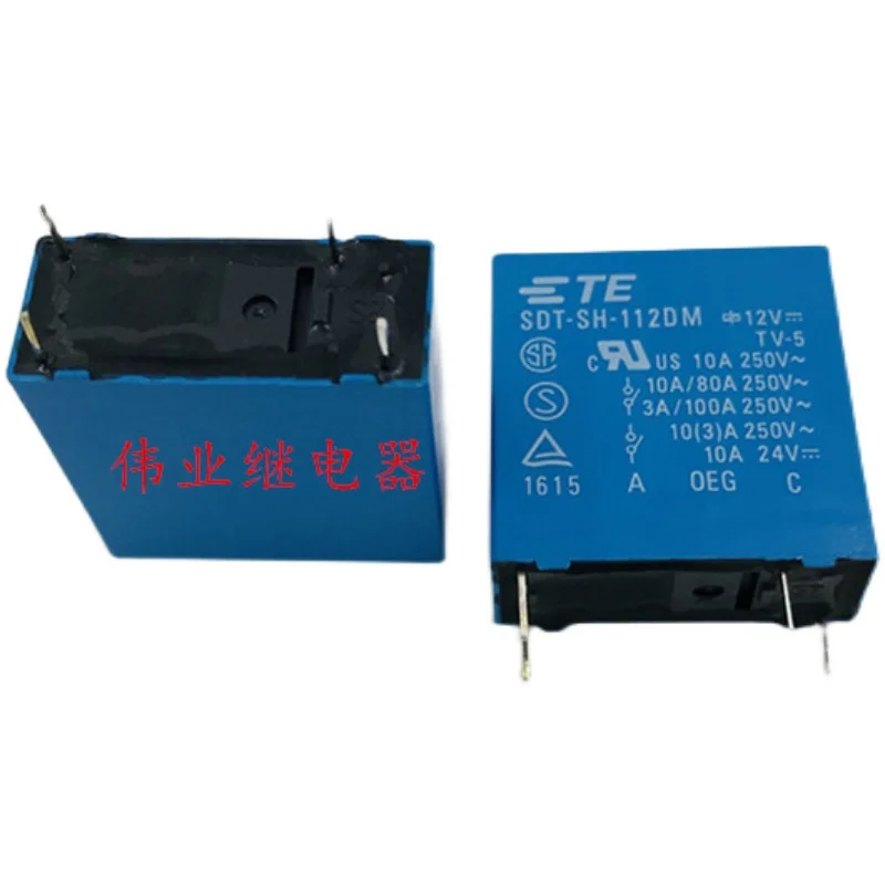10PCS/LOT SDT-SH-112DM 12V  RELAY GEN PURPOSE SPST 10A 12V