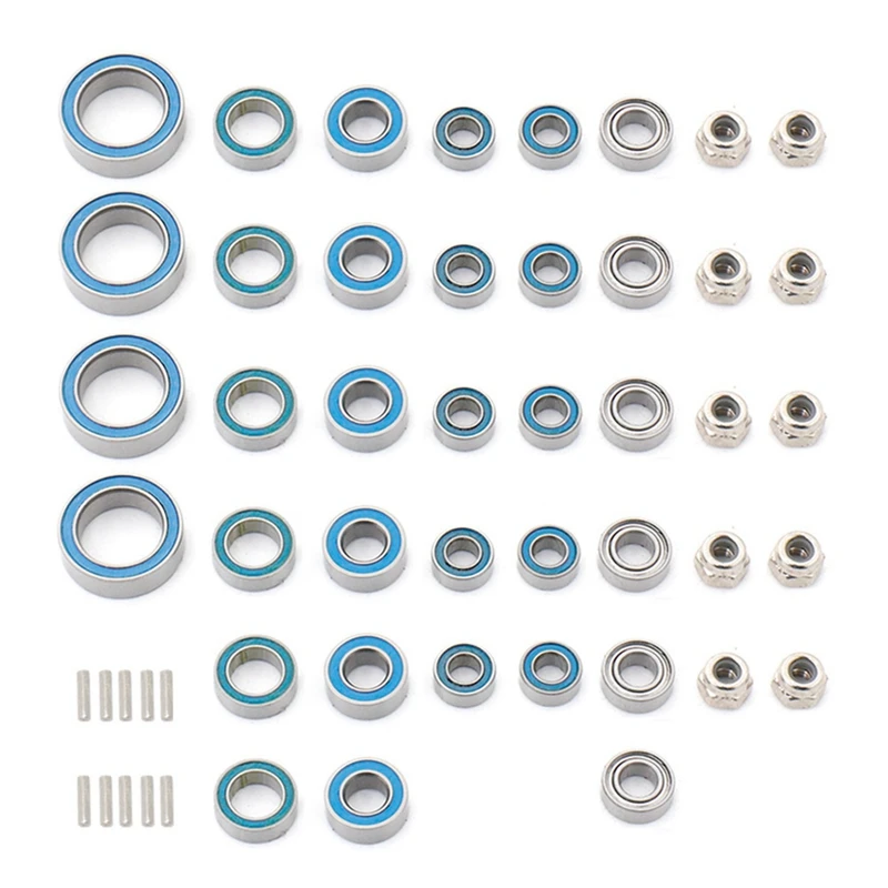 52Pcs Steel Sealed Bearing Kit 1/18 For Trx-4M Defendes Traxxas Martyra Full Set Of Bearing Upgrade Accessories