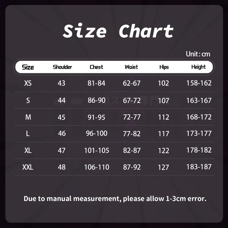 HOLOUN Jujutsu JJK مانغا أنيمي Choso تأثيري حلي الأرجواني سترة الرقبة الجراب حزام الأبيض بنطال مرن هدية علوية