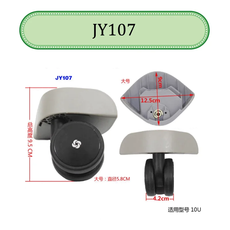 Adatto per Samsonite 10U Trolley con ruota universale Sostituzione ruota Puleggia per bagagli Ruote scorrevoli Riparazione resistente all'usura
