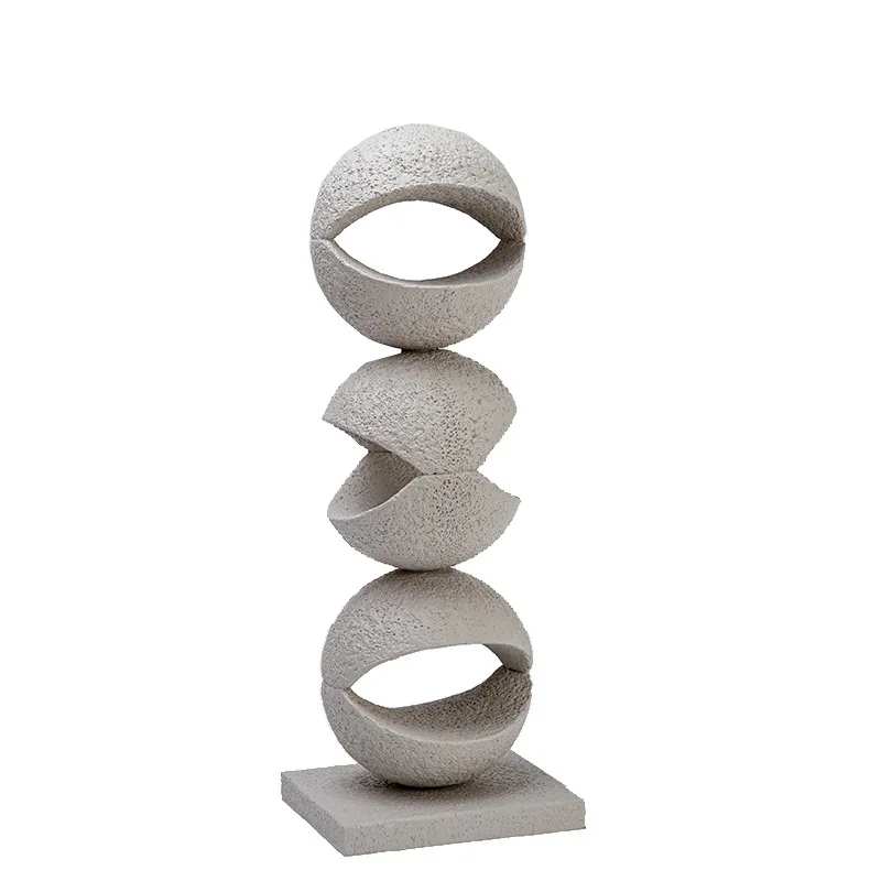 

Round geometric ornaments, resin handicrafts, hotel clubhouse home furnishings, soft furnishings