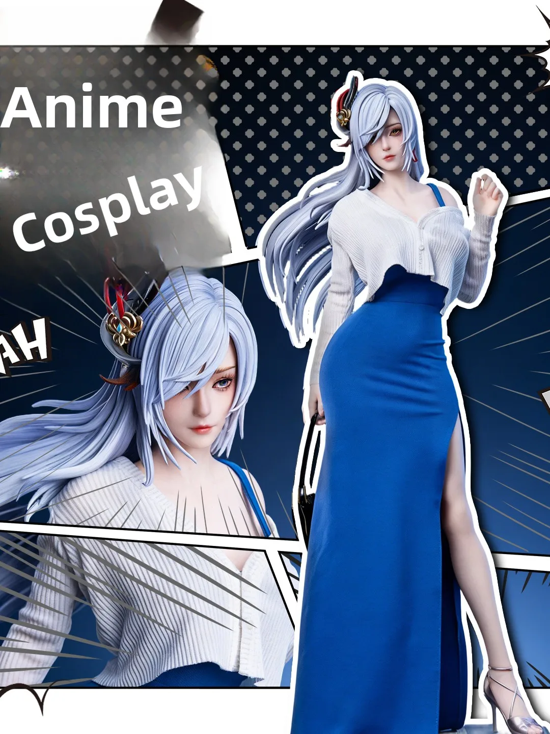

Коллекционная фигурка аниме-девушки Mommy Anime GK Model, модная игровая фигурка, подарок, кукла из ПВХ, высота 50 см, в наличии