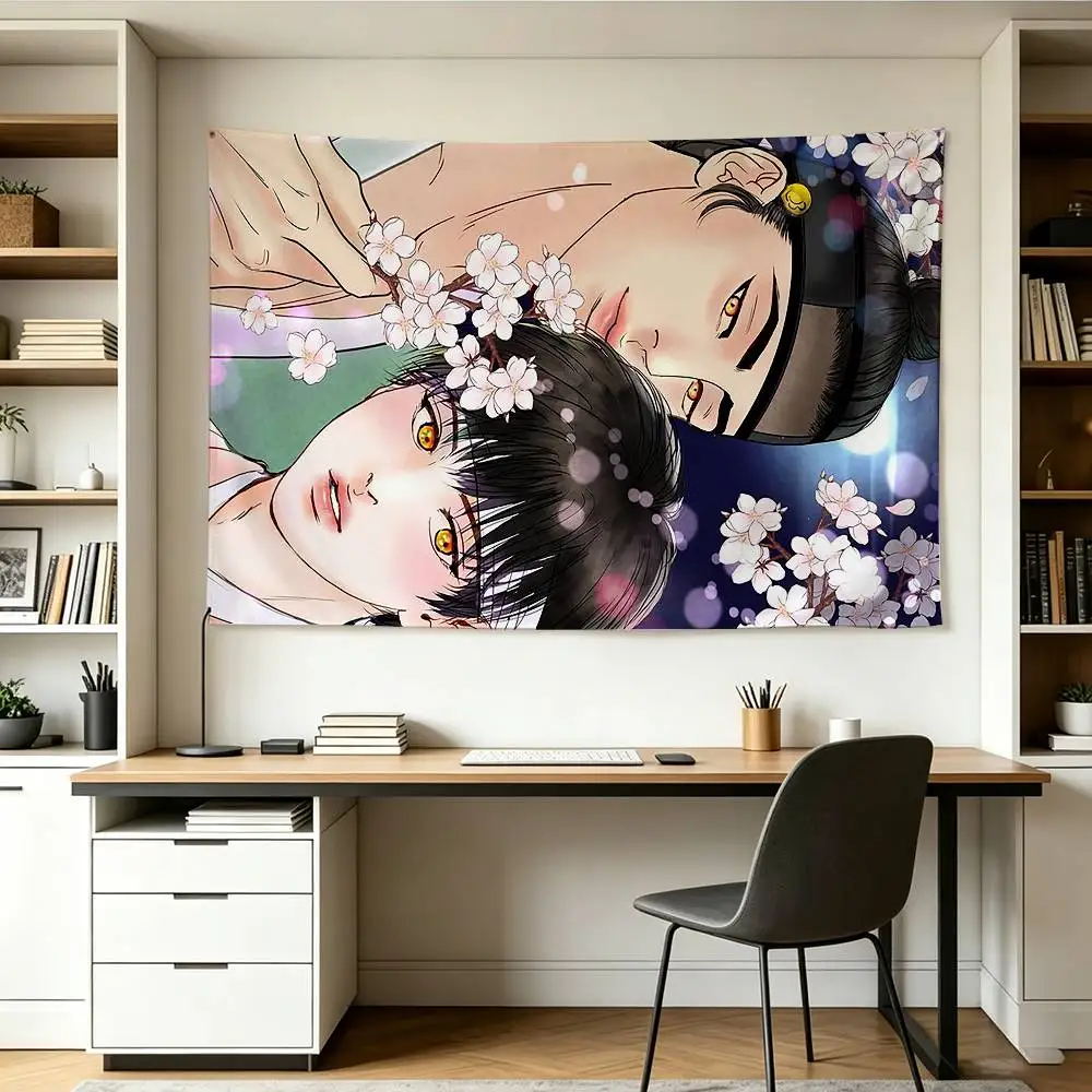 Nakyum Seungho P-Painter of the N-Night Flags Wall Hanging Background Art Banner for Bedroom Home Outdoor Decor