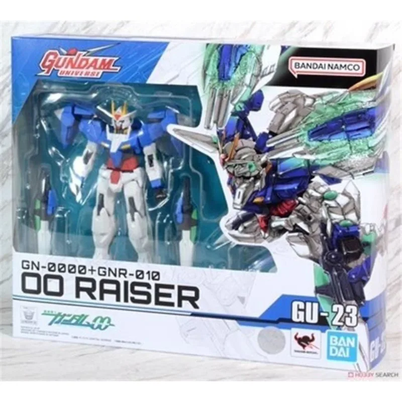 BANDAI UNIVERSE GU 023 GUNDAM 00R Raiser Active Joint Collection Ornament Action Figures Model Kids Toy