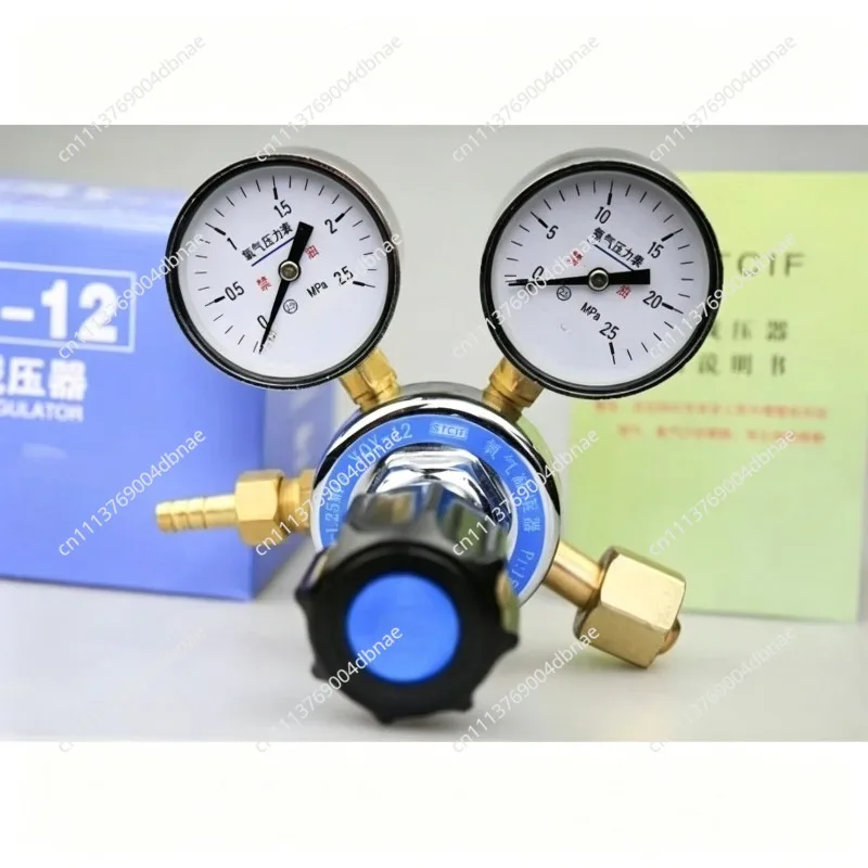 Gas Pressure Regulator Oxygen Cylinder O2 Fuel Air Gauge Pressure Reducer Valve Adjustable