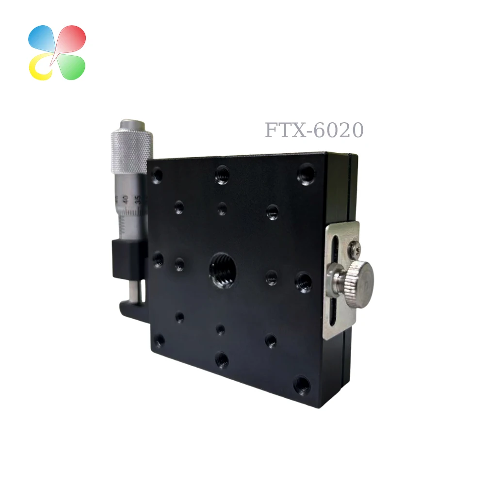 NEW C&K Ftx-6020 Series Aluminum Linear Manual Ball Guide Sliding Table Optical Instrument Calibration Precision Positioning 1
