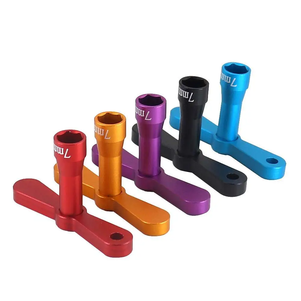 Socket Set For Rc Remote Control Model Car: Hexagonal Socket M4 Nut Rapid-release Wrench M4 Screw Cover 7mm Tire Removal Socket