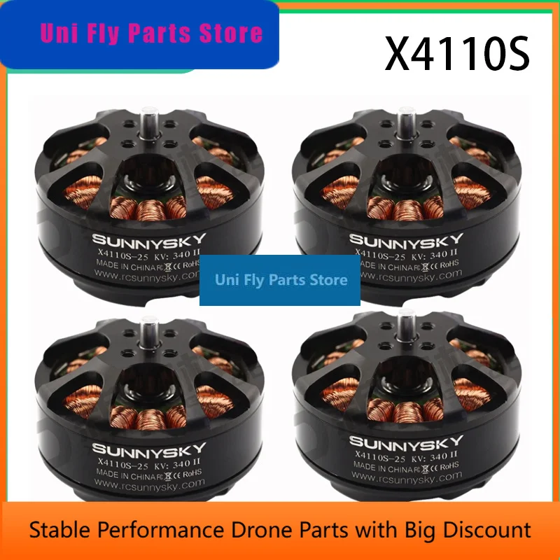 UniFlySkyCityFPV 4PCS Sunnysky X4110S 340KV 400KV 460KV 580KV 680KV 4S-6S Brushless Motor Multicopter Quadcopter Aerobatic 3D Ai