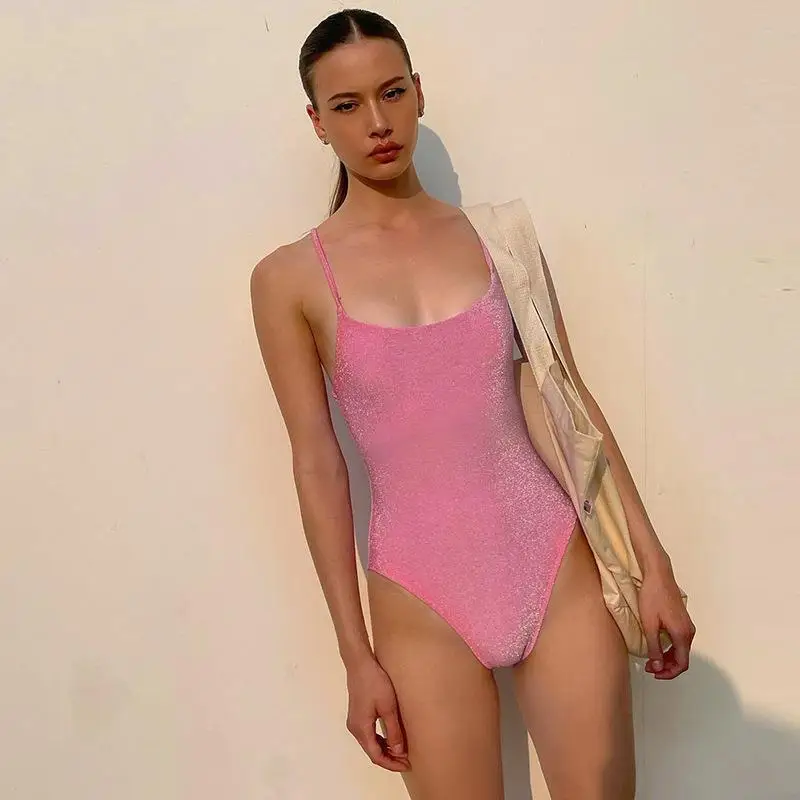 Y2k Summer Skinny Body Femme Bodysuit Sleeveless halter One Piece Body Top Women\'s Summer  Bodysuits Woman Clothing