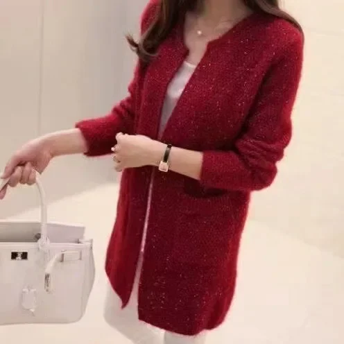 

Woman Sweaters Cardigan Knitted Cardigan for Fall Winter Coat Women's Sweater Women Sueters