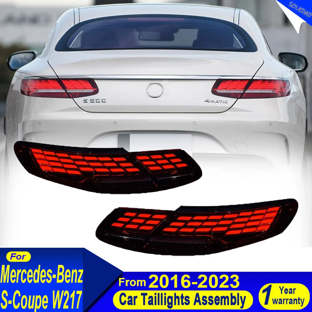 Car Tail Light For Benz S-class W217 2016-2023 Coupe Upgrade Oled Dynamic Taillight Brake Reverse Turning Signal  Accessories