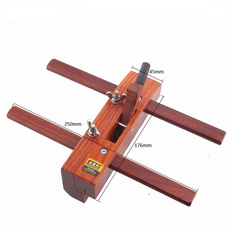 Woodworking Planer Adjustable Wooden Grooving Hand Planer Polished Trimming Carpenter Slotting Tools