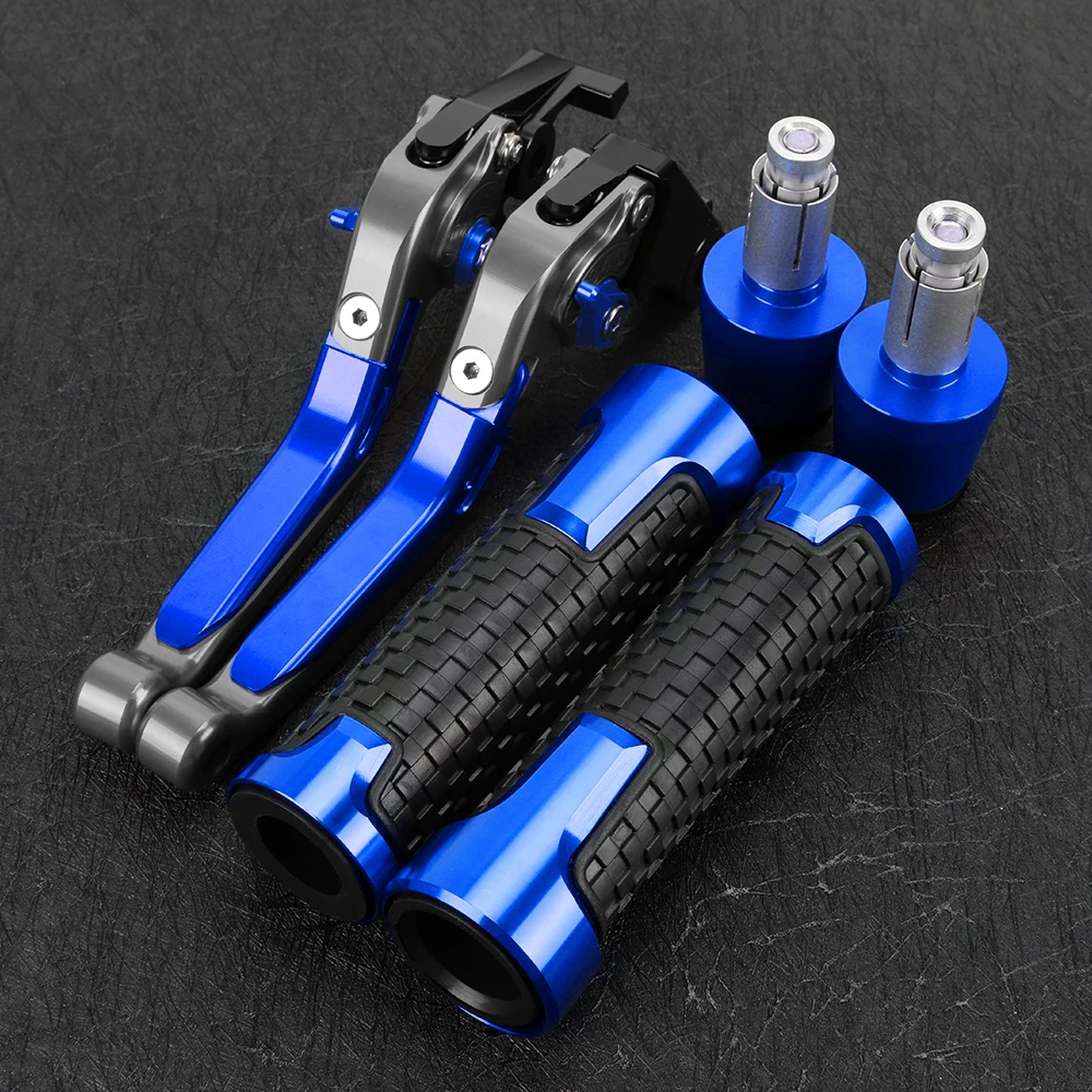 Motorcycle Accessories CNC Aluminum Adjustable Brake Clutch Levers Handbar End Grips FOR YAMAHA XT600 1984 1985 1986 XT 600 Part