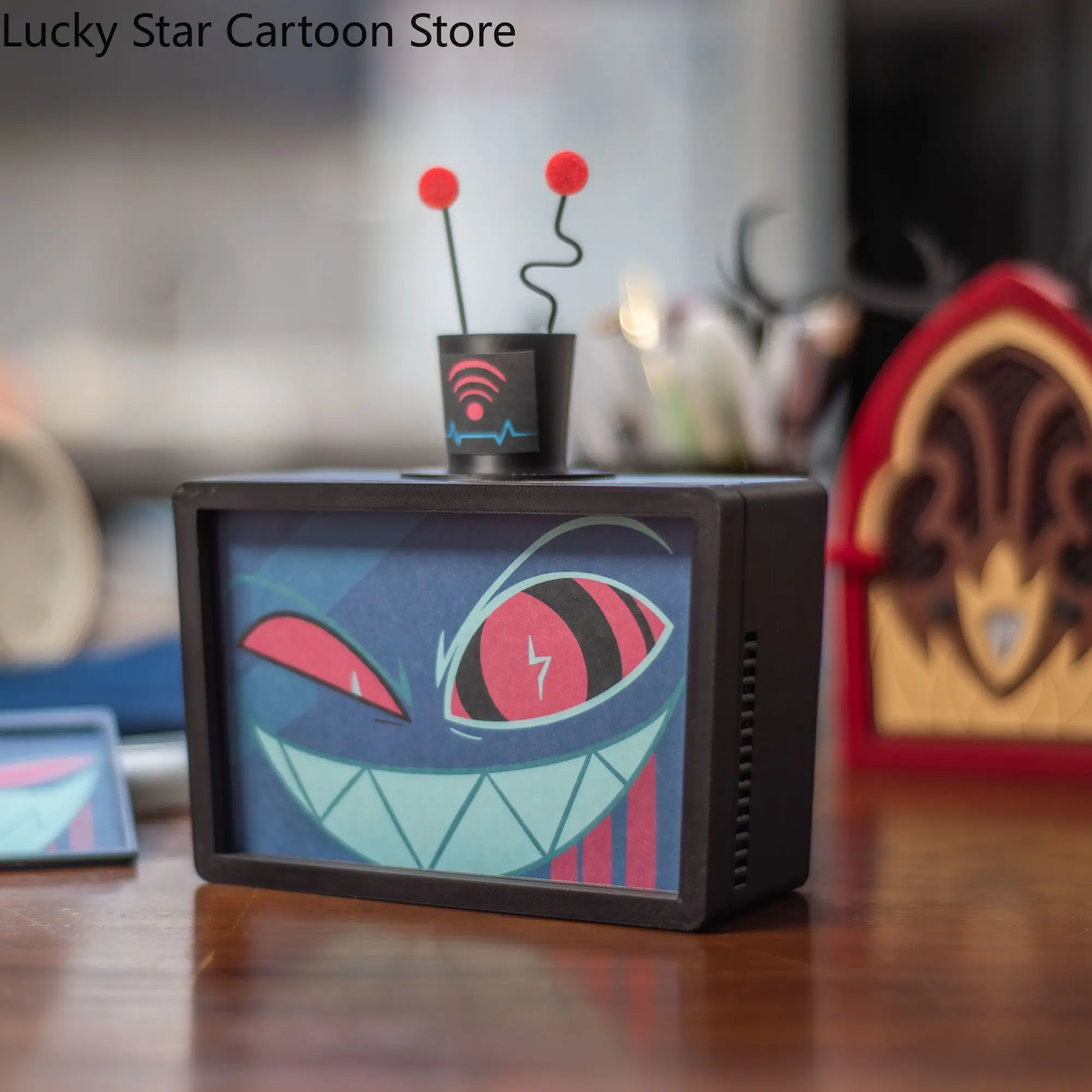 

Anime No Attributes Cosplay Bluetooth Speaker Cartoon Loudspeaker Box Blue Tooth Audio Replaceable Face Adorn Gift Halloween
