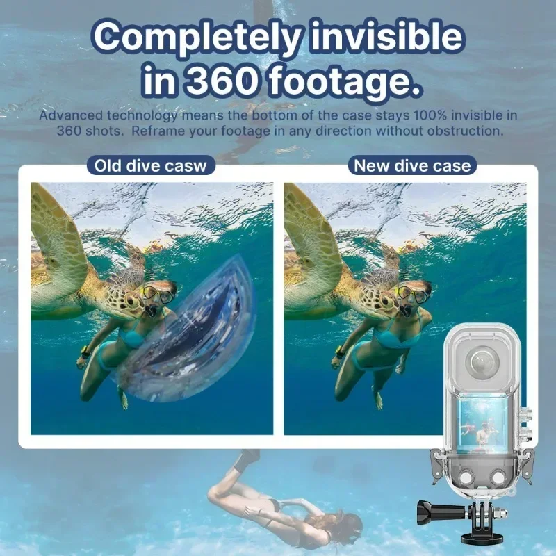 For Insta360 X3 Dive Case Waterproof Housing For Underwater Protection Box Panoramic Action Camera Accessories