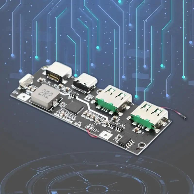 Q84A 22.5W Fontes energia 5 Placa circuito carregamento rápido USB para carregamento móvel