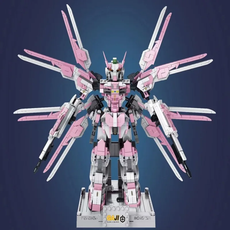 Technical MOC Storm Freedom Mecha Model Building Blocks City Sakura Pink Mechanic Bricks Decoration Toys For Children Adult Gift