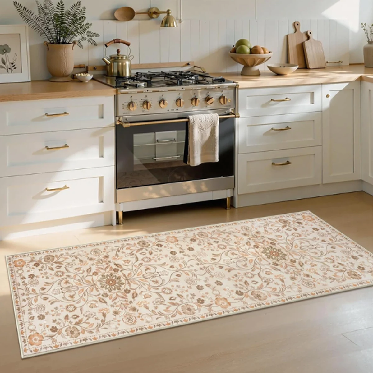 

Corridor runway carpet Long Runner Rug Flowers Plant Leaf Carpets Soft Machine Washable Floor Mat Hallway Home Decoration Rugs