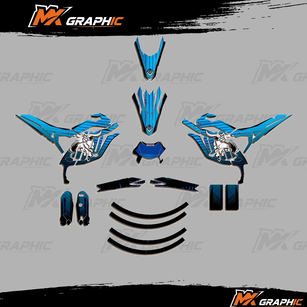 ل Surron Ultra Bee 2023 2024 2025 دراجة نارية الرسم خلفية الشارات مجموعة ملصقات