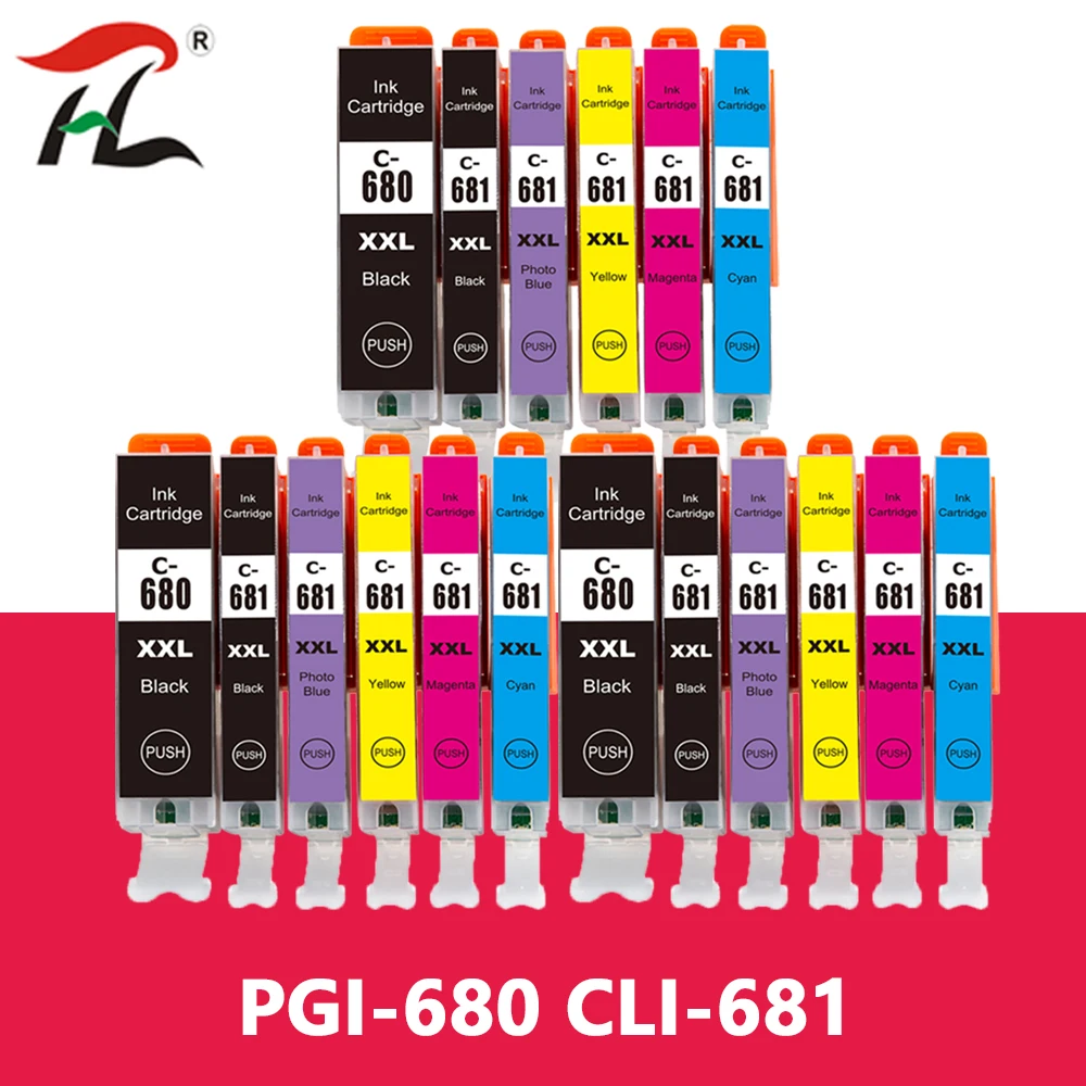 Compatible for PGI-680 CLI-681 pgi680 cli681 ink cartridge for Canon for PIXMA TR7560 TR8560 TS6160 TS8160 TS9160