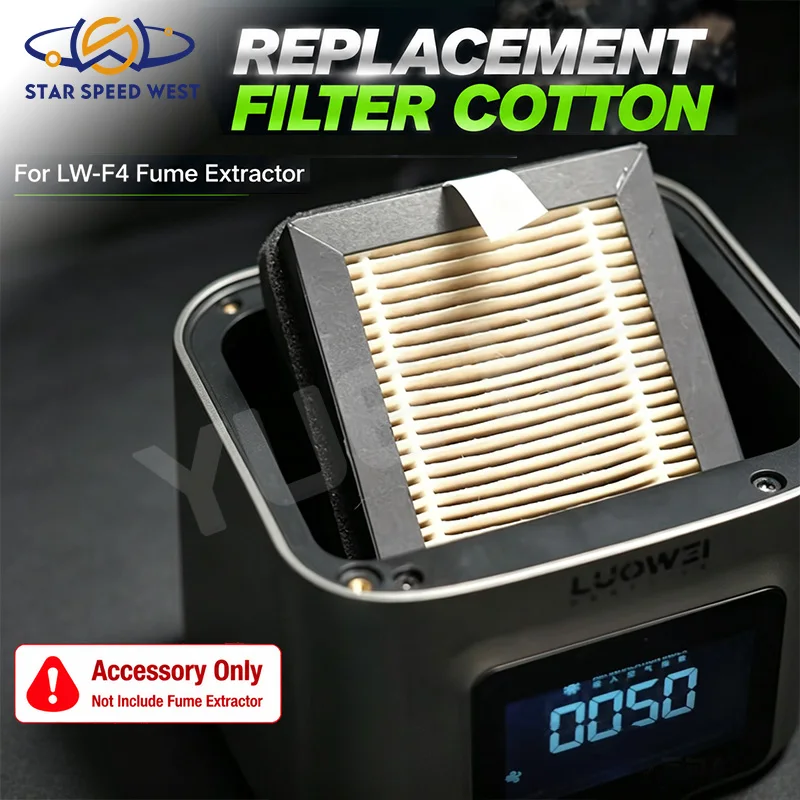 Replacement Filter for LUOWEI LW F4 Solder Fume Extractor Activated Carbon Filtration Captures Smoke Odors Purifies Air