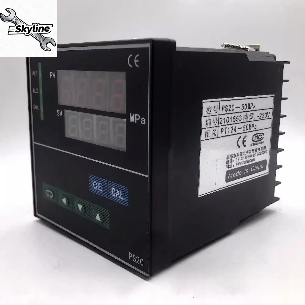 Intelligent digital pressure and temperature dual display instrument PS20-25MPA-50MPA-35MPA