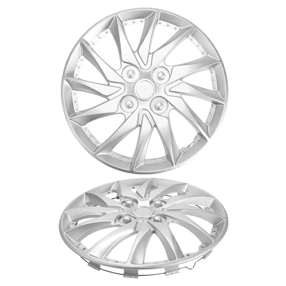 

2pcs 14 Wheel Hub Covers Chrome Decorative Car Hubs Stylish PP Durable Automotive Wheel Hub Covers Protective Replacement