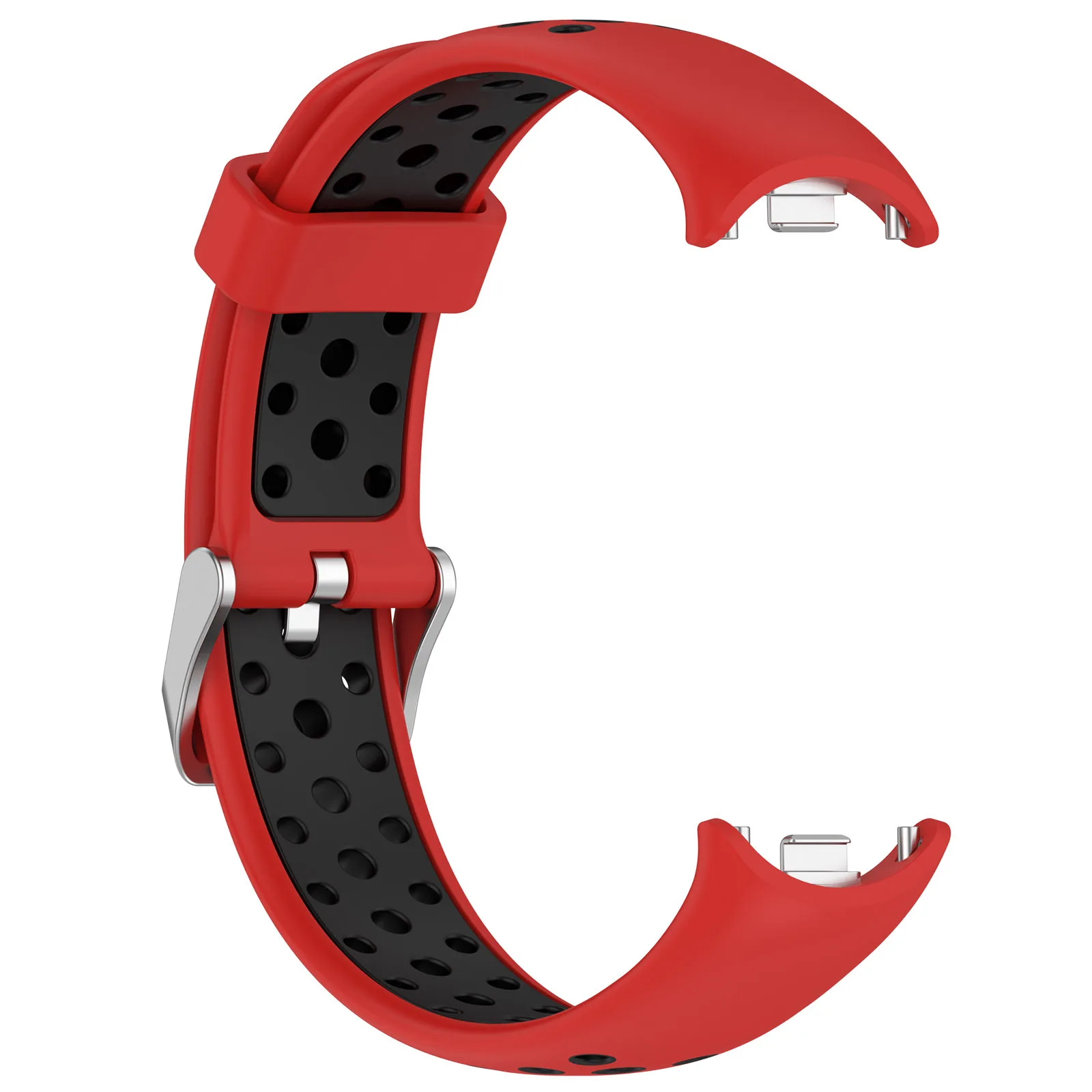 Silicone Watch Strap For Xiaomi Band 8 9Two-Color Breathable Smart Watchband Replacement Bracelet for Xiaomi Mi Band  9 8 Strap