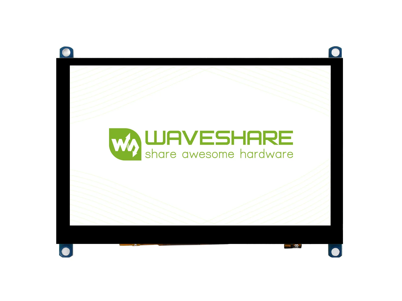 Waveshare LCD Layar Sentuh Kapasitif 5 Inci (H) Versi Ramping, 800×480, Panel Kaca Dikeraskan, Konsumsi Daya Rendah