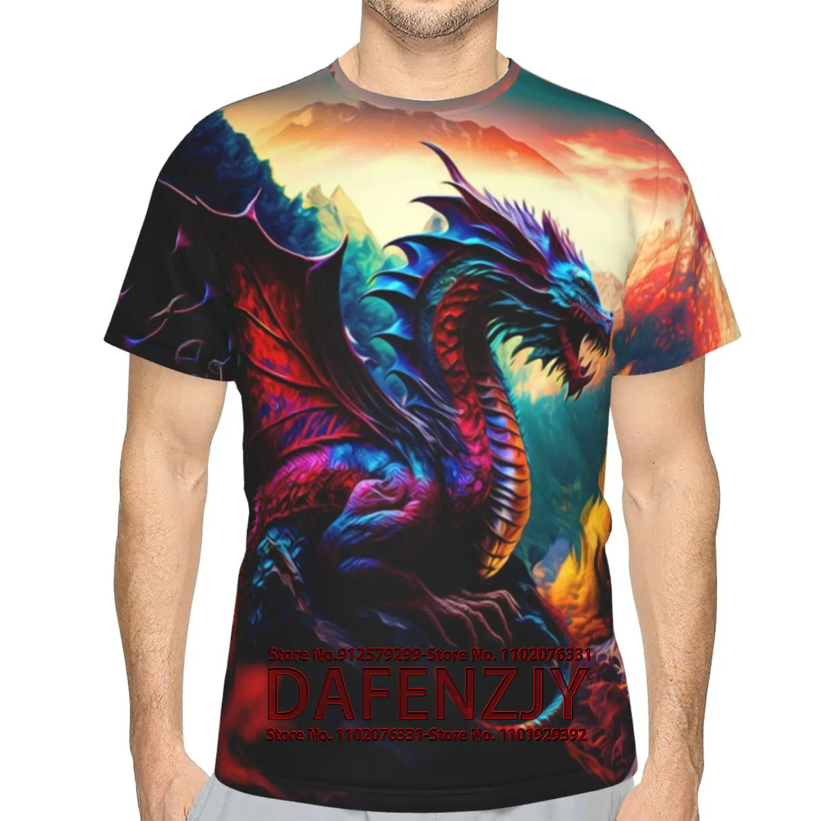 3D Print T-Shirts Funny Graphics Tees Crewneck Short Sleeve Tees for Mens Womens
