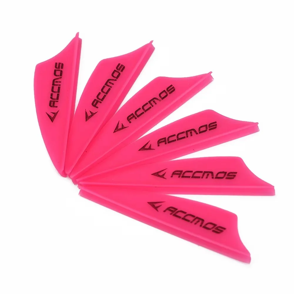 1.75 inch Archery Arrows Vanes Plastic Arrow Feather Fletching for DIY Archery Hunting Targeting Arrows (50pcs)