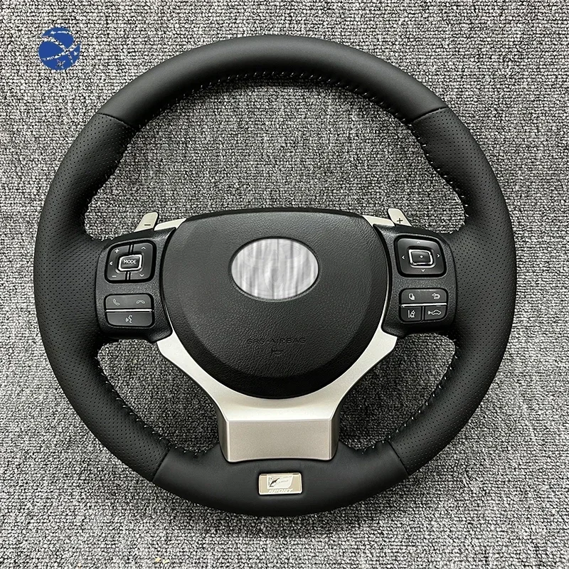 yyhc Car Accessories Car Steering Wheel PU and ABS Interior Accessories Like Lexus IS GS NX RCF Sport Steering Wheel For Toyota