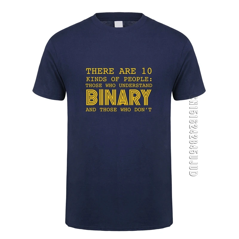 Summer Style There Are 10 Kinds Of People Those Who Understand Binary T Shirts Men Funny Programmer Computer T-shirt