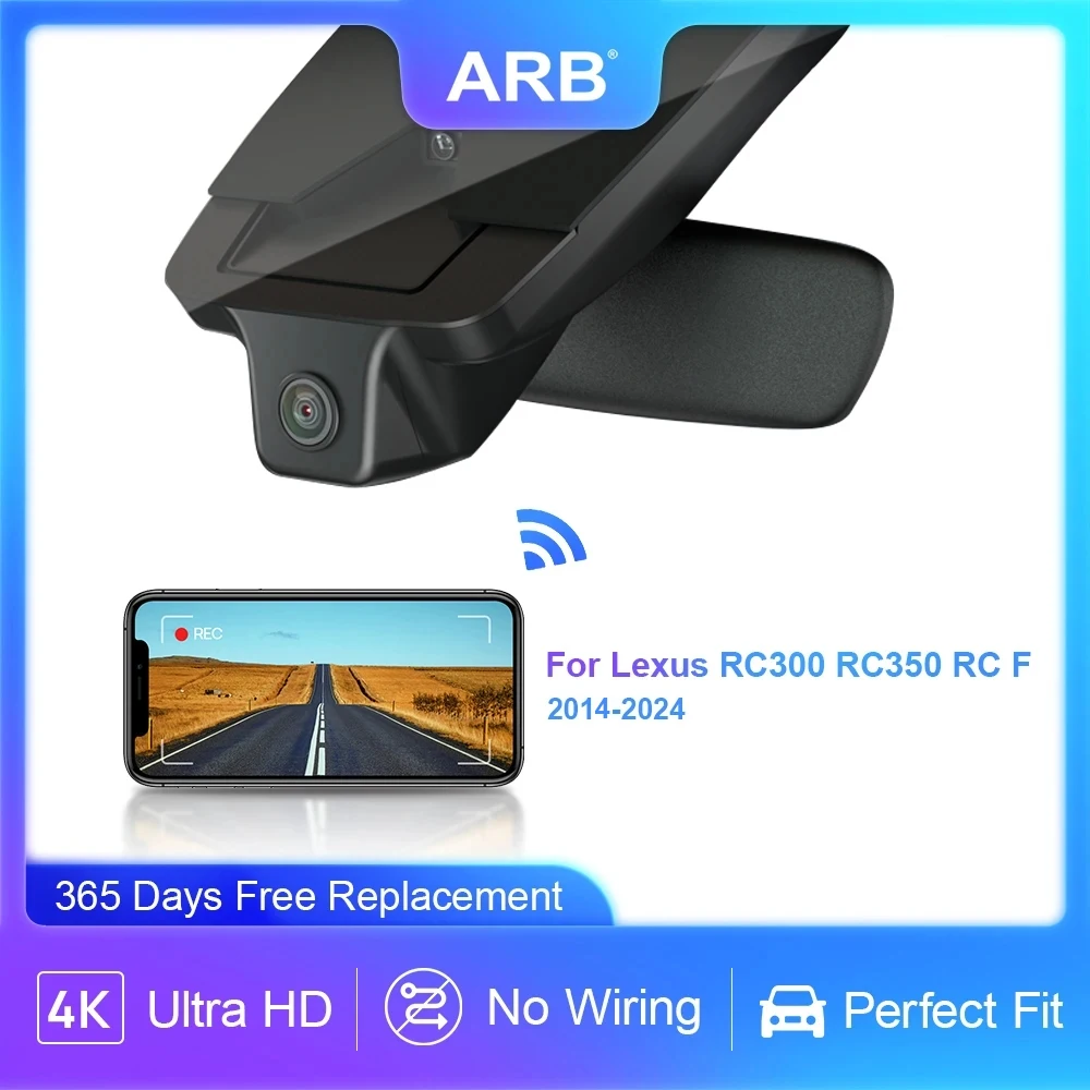 Dash Camera for Lexus RC300 RC350 RC F 2014 2015 2016 2017 2018 2019 2020 2021 2022 2023 2024, ARB OEM Style Car Video Recorder 