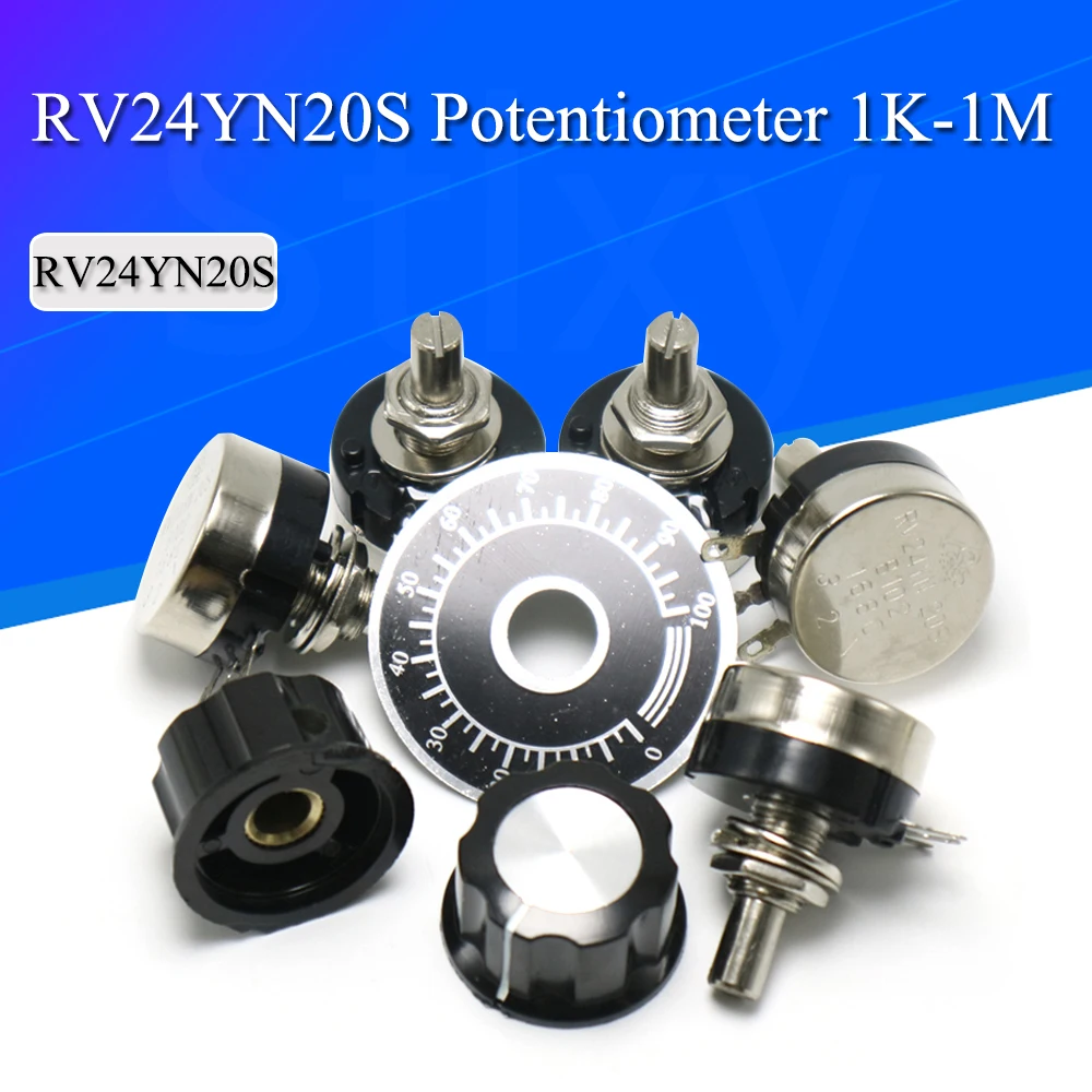 Speed control switch  RV24YN20S Potentiometer 101 102 B103 104 105 201 202 203 204   5K 10K 100K 500K 200K 100ohm Knob switch