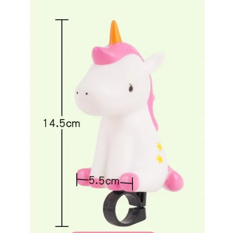 Cartoon Dinosaurs Unicorn Air Horn Children Balance Bike Scooter Bell Super Loud Bicycle Bell Bicycle Accessories