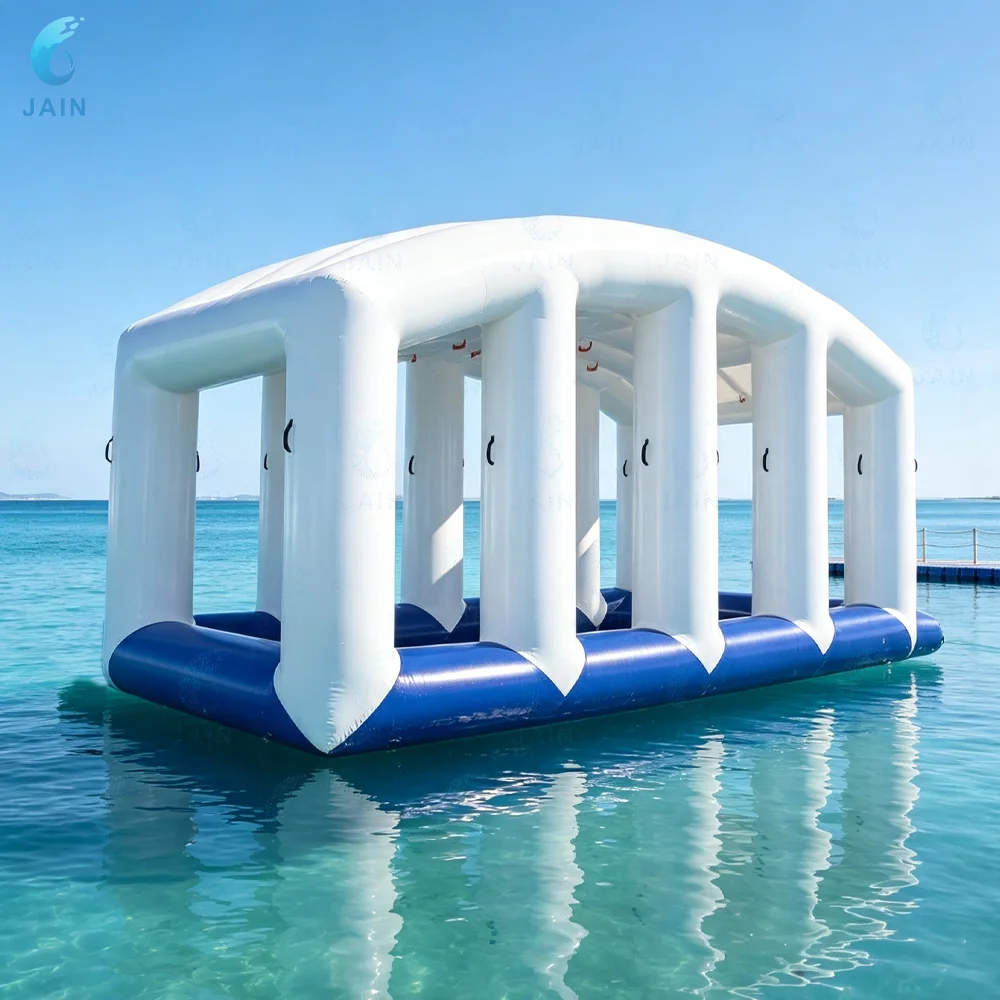 Large Inflatable Water Park Obstacle Course Floating Aqua Playground for Kids Adults, Commercial Swimming Pool Water Toy
