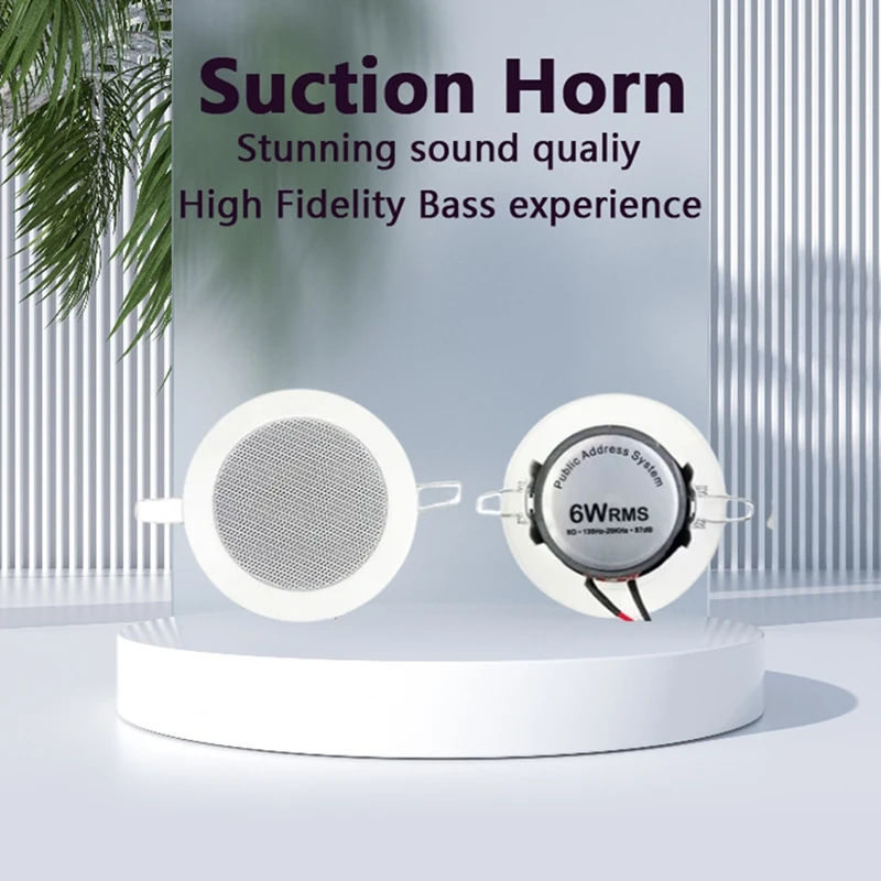 Constant Impedance 3-Inch Mini Speaker Moisture-Proof In-Ceiling Speaker Small Ceiling Speaker