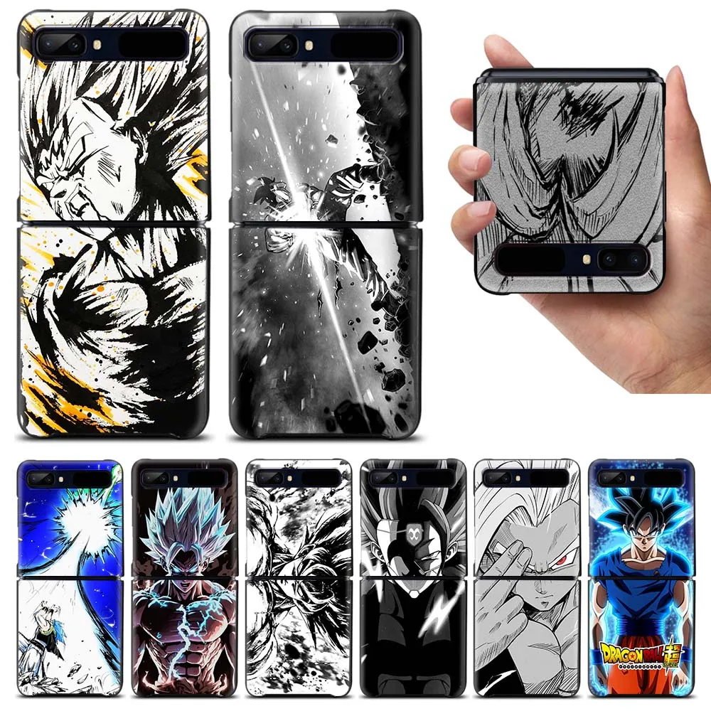 

Luxury D-Dragones Art B-Balls Phone Case For Samsung Galaxy Z Flip 3 4 5 6 7 5G Shockproof Mobile Black Hard Shell Cover