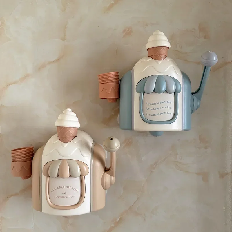 

Ice Cream Foam Machine Car Bath Toys Toddler Ice Cream Maker Foam Play Machine Powerful Suction Toiletries מכונת גלידה לאמבטיה